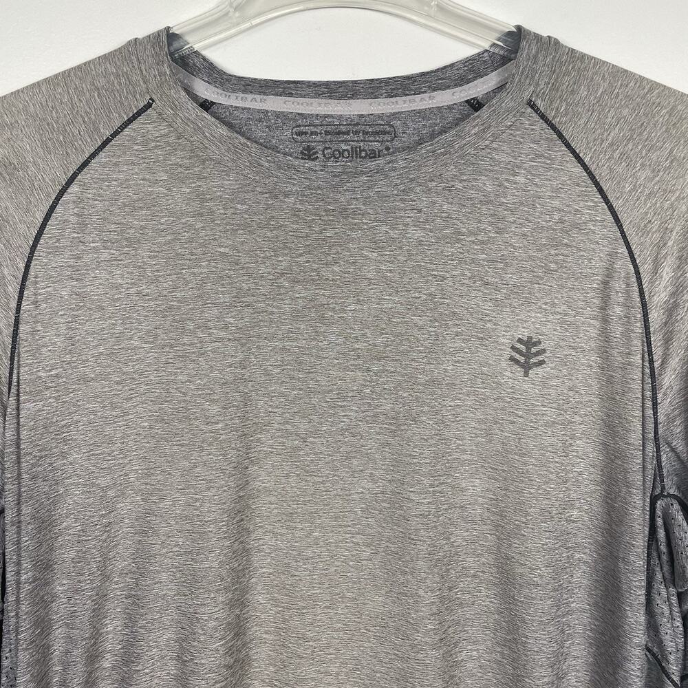 Coolibar Agility Performance Shirt Mens XL Gray Long Sleeve UPF 50+ Thumbholes - Picture 4 of 13